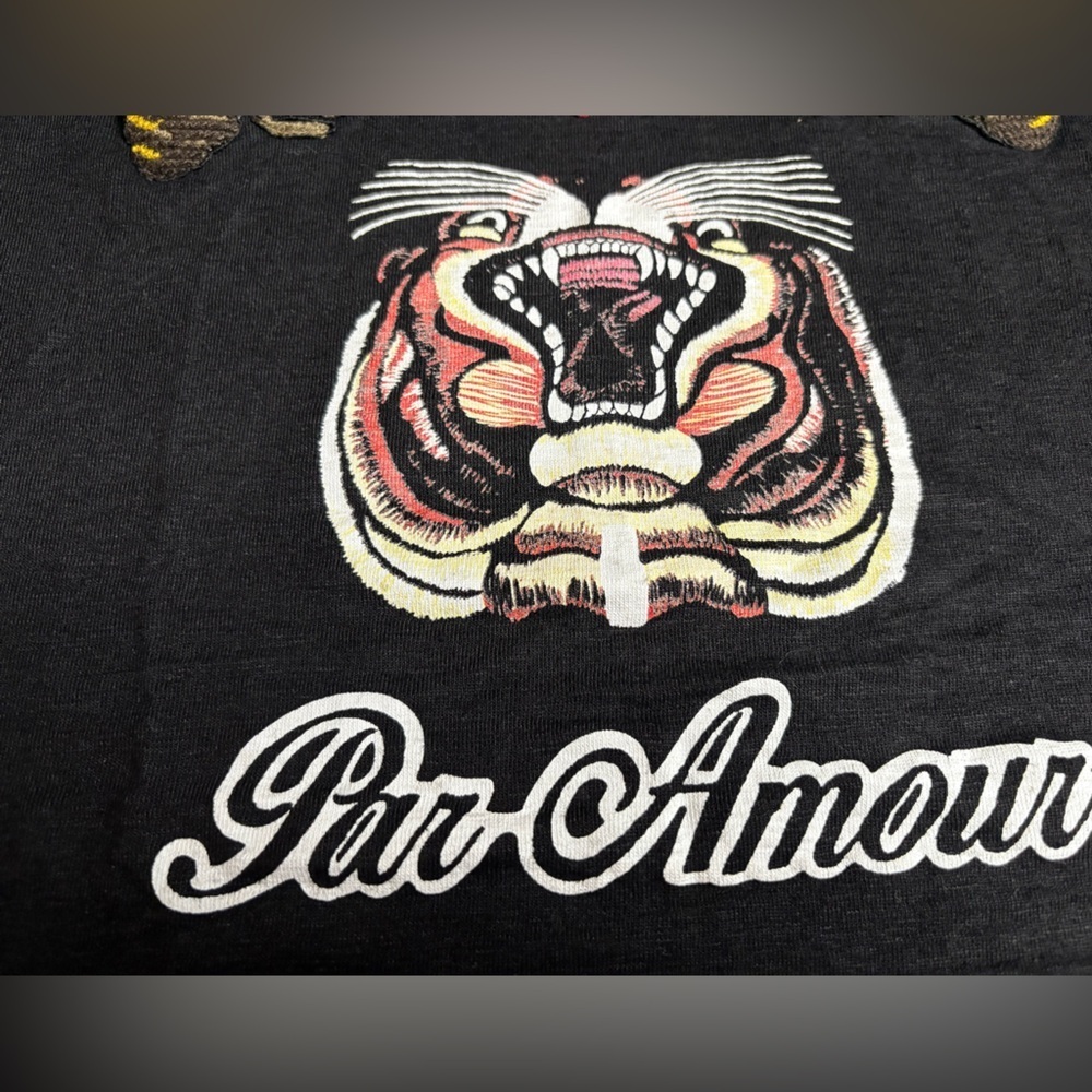 EUC Authentic GUCCI- L’Aveugle Par Amour Linen T-Shirt. Size Small. - Picture 10 of 11
